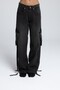 Roger Washed Black Cargo Jean Trousers - 6