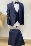 Mogi Male Child Groom Suit Set 20301 Navy Blue - 2