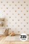 Boho Asymmetric Hearts Kids Room Wall Sticker Set, 235 Pieces Heart Stickers, Heart Wall Sticker - 3