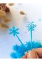 Blue Snowflake Cupcake Toothpick-Elsa Birthday Frozen Cake Decoration Supplies - 3