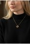 Women's 3D Trend m Letter Gold Color Balloon Necklace (Box Not Included)