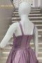 Erkut Evening Dress Halter Strap Stone Detailed Short Front Evening Dress 647 Lilac - 6