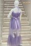 Kanila Girl's Layered Tulle Long Evening Dress 5339 Lavender - 3