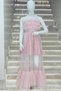 Kanila Girl's Layered Tulle Long Evening Dress 5339 Powder