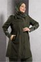 Hooded Plus Size Trench Coat 10918