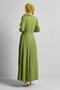 Belted Satin Dress 45527 - 5