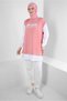 Text Printed Garnished Sweatshirt Tunic 43664 - 3