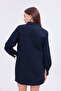 Women's Navy Blue Oversize Shirt Jacket - 7