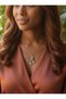 Women's Gray Stone Butterfly Necklace Stainless Steel - 5