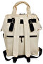 Baby Care Bag Organizer Functional Mother Baby Care Backpack-cream - 4