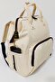 Baby Care Bag Organizer Functional Mother Baby Care Backpack-cream - 8