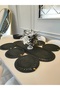 Jute, American Service Set, 6 Plates, 1 Bread Basket, 1 Runner, Plate Base, Plate Set, Lux Presentation - 4