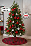 Ruffled Christmas Pine Tree Cover – a Warm Atmosphere with Natural Cotton Plaid Design