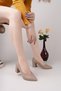 Genuine Leather Women's Daily Heeled Shoes DD9721 - 3