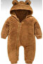 Hooded Baby Plush Welsoft Jumpsuit (Outside and Inside Double Sided Welsoft Plush Wool)