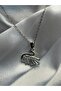 Swan Figured Steel Necklace