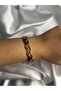 Gold Wavy Triple Bracelet Set - 8