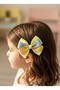 Yellow Bow Buckle, Handmade Special Day Grosgrain Ribbon Children's Latest Trend Bow Buckle with Clip