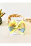 Yellow Bow Buckle, Handmade Special Day Grosgrain Ribbon Children's Latest Trend Bow Buckle with Clip - 2