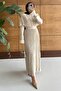 Cape Detail Long Knit Dress