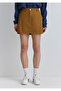 Zippered Brown Mini Skirt 1310746 -70293 - 3