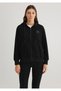 Patch Logo Zippered Black Fleece Sweatshirt 1S10306-900 - 4