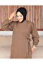 Tie-Up Fastening Detailed Robe, Beige - 2