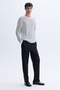 Men's Ecru Striped Knitwear Sweater - 6