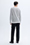 Men's Ecru Striped Knitwear Sweater - 5