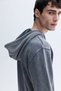 Men's Navy Blue Hooded Sweatshirt - 5