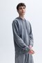Men's Navy Blue Hooded Sweatshirt - 3