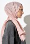 شال جاكار حجاب صغير منقوش للنساء بنقشة مربعات - 5