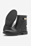 Women's Buckle Back Zipper Casual Boots Himpa Black - 7