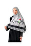 Shawl Kefiye Pusshless Palestine Arabic with Flag Map Printed Palestine Shawl S100007