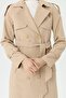 Double Button Seasonal Women's Sports Trench Coat Lined Inside 20242 - 3