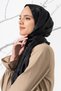 Jacquard Hijab Patterned Large Houndstooth Women's Shawl - 4