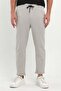GREY Men's Jogger Pants - Lakos Pattern, Cotton, Elastic Waist and Drawstring