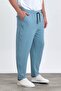 BLUE Men's Jogger Pants - Double Leg, Cotton, Elastic Waist and Drawstring - 3