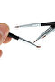 10pcs White S 10pcs Fine Line Art Pens - 0.7/1.1/1.5mm Thin Hook Nylon Brushes for Hand Painting, Ac