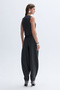 Women's Anthracite Striped Fitted Sleeveless Smart Jacket - 2