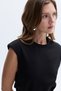 Women's Black Belt Detailed Sleeveless Mini Dress - 3