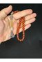 Lover's Special Gift Powder Amber Rose Honey Colored Sphere Cut 9 mm H-1590. - 3