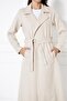 Women's Stamp Unlined Belted Coat - 2