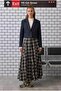 Crop Blazer Jacket Dark Navy Blue - 2