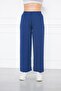 Women's Elastic Waist Aerobin Wide Leg Blue Palazzo Trousers - 2