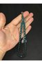 Fire Ambroid Rosary Dark Green Colored Capsule Cut 11Mmx8Mm T-615