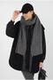 Plain Knitted Scarf Anthracite - 8