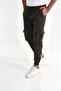 Men's Parachute Fabric Style Jogger Sports Pants with Pockets and Elastic Waist - 5
