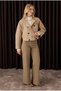 Cotton Double-Breasted Jacket Matte Mink - 2