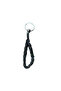 Genuine Leather Knitted Keychain 8541 - Navy Blue - 2